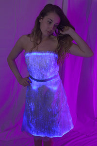 Fiber Optic Strapless Bridesmaid Dress